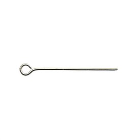 A-1714-0215 - Metal Eye Pin 25mm Natural Wire Size 0.7mm-22GA 5x100pcs A-1714-0215,Metal,Eye Pin,25MM,Grey,Natural,Metal,Wire Size 0.7mm,5x100pcs,China,montreal, quebec, canada, beads, wholesale
