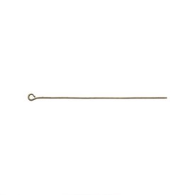 A-1714-0283 - Metal Eye Pin Thin 50MM Antique Brass Wire Size 0.5mm-25GA 200pcs A-1714-0283,Metal,Eye Pin,Thin,50MM,Antique Brass,Metal,Wire Size 0.5mm,200pcs,China,montreal, quebec, canada, beads, wholesale
