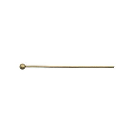 A-1714-0303 - Metal Ball Pin 25MM Antique Brass Wire Size 0.5mm-25GA 200pcs A-1714-0303,Metal,Ball Pin,25MM,Antique Brass,Metal,Wire Size 0.5mm,200pcs,China,montreal, quebec, canada, beads, wholesale