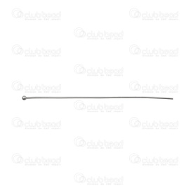 1714-0355 - Metal Ball pin 50mm Natural Wire Size 0.7mm-22GA 200pcs 1714-0355,Findings,200pcs,Metal,Ball Pin,50MM,Grey,Natural,Metal,Wire Size 0.7mm,200pcs,China,montreal, quebec, canada, beads, wholesale