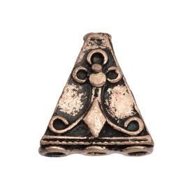 1717-0101-OXCO - Metal Connector Triangle Fancy 19X20MM Antique Copper 1 to 3 Holes 10pcs 1717-0101-OXCO,Clearance by Category,Findings,10pcs,Connector,Metal,Metal,19X20MM,Triangle,Triangle,Fancy,Brown,Copper,Antique,1 to 3 Holes,montreal, quebec, canada, beads, wholesale