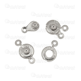 1717-0115-WH - Metal Clasp Snap Fastener Connector 7X11MM Nickel 50pcs 1717-0115-WH,Metal,Clasp,7X11MM,Nickel,Metal,Snap Fastener Connector,50pcs,China,montreal, quebec, canada, beads, wholesale
