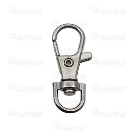 1717-0119-BN - Metal Clasp 37MM Black Nickel Key Ring Hook, Pet Leash, Connector 10pcs 1717-0119-BN,Findings,Clasps,Springing,Carabiner,Metal,Clasp,37MM,Black Nickel,Metal,Key Ring Hook, Pet Leach, Connector,10pcs,China,montreal, quebec, canada, beads, wholesale
