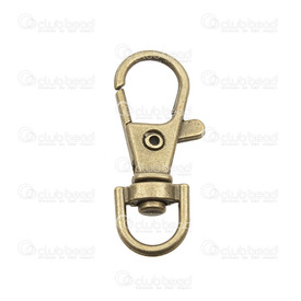 1717-0119-OXBR - Metal Clasp 37MM Antique Brass Key Ring Hook, Pet Leach, Connector 10pcs 1717-0119-OXBR,Findings,Clasps,Springing,37MM,Metal,Clasp,37MM,Antique Brass,Metal,Key Ring Hook, Pet Leach, Connector,10pcs,China,montreal, quebec, canada, beads, wholesale