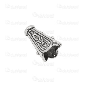 1717-0129-WH - metal bead cone nickel free nickel 13*7mm 50pcs 1717-0129-WH,cone,montreal, quebec, canada, beads, wholesale