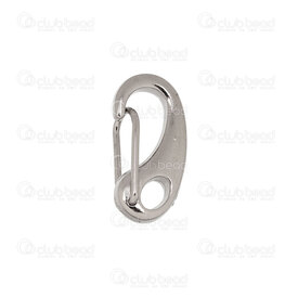 1717-0141-WH - Metal Key Ring Clasp 25x12x7mm with hole Natural 20pcs 1717-0141-WH,porte-cle,montreal, quebec, canada, beads, wholesale