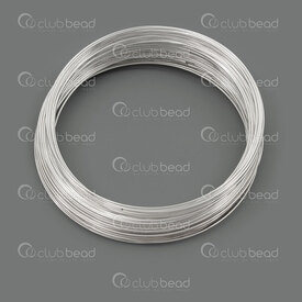 1718-0311-SL - Steel Memory Wire Bracelet 0.6x60mm Silver App. 30gr 1718-0311-SL,montreal, quebec, canada, beads, wholesale