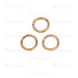 1720-0021-0.7GL - Acier Inoxydable 304 Anneau Simple 5mm Diametre du Fil 0.7mm (22ga) Plaque Or 50pcs 1720-0021-0.7GL,Accessoires de finition,Anneaux,Simples,montreal, quebec, canada, beads, wholesale