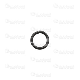 1720-0026-03 - Stainless Steel 304 Jump Ring 4MM Black Wire Size 0.5mm 50pcs 1720-0026-03,4mm,50pcs,Stainless Steel 304,Jump Ring,4mm,Black,Metal,Wire Size 0.5mm,50pcs,China,montreal, quebec, canada, beads, wholesale