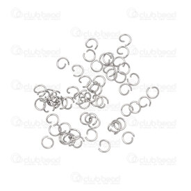 1720-0029 - Stainless Steel 304 Jump Ring 3mm Natural Wire Size 0.4mm 500pcs 1720-0029,anneau simple 4mm,montreal, quebec, canada, beads, wholesale