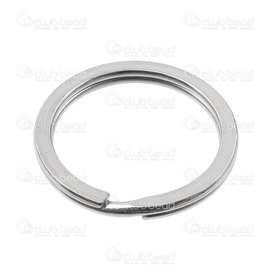 1720-0037 - Stainless Steel 304 Key Ring Split Ring Flat 28mm Natural 10pcs 1720-0037,Stainless Steel 304,Key Ring Split Ring,Flat,28MM,Grey,Natural,Metal,10pcs,China,montreal, quebec, canada, beads, wholesale