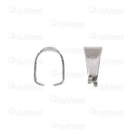 1720-0054-07 - Acier Inoxydable 304 Beliere 6.5x3.5mm Naturel 50pcs 1720-0054-07,Accessoires de finition,Bélières,montreal, quebec, canada, beads, wholesale
