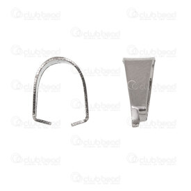 1720-0054-09 - Stainless Steel 304 Bail 8.5x4mm Natural 50pcs 1720-0054-09,Findings,Bails,montreal, quebec, canada, beads, wholesale