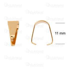 1720-0054-13GL - Acier Inoxydable 304 Beliere 13x8x6mm Couleur Or 30pcs 1720-0054-13GL,Accessoires de finition,Bélières,montreal, quebec, canada, beads, wholesale