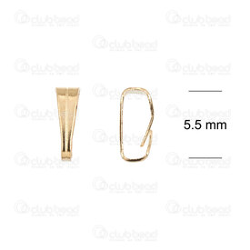 1720-0055-7GL - Acier Inoxydable 304 Bélière 7x2.5x3.5mm Style Mousqueton Motif Ligne Plaque Or 50pcs 1720-0055-7GL,snaps,montreal, quebec, canada, beads, wholesale