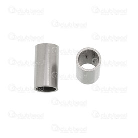 1720-0121-1 - Acier Inoxydable 304 Bille Tube 10x5.5mm Trou 4mm Naturel 25pcs 1720-0121-1,Billes,Acier inoxydable,montreal, quebec, canada, beads, wholesale