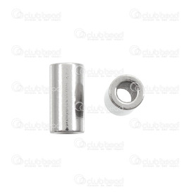 1720-0121 - Bille Acier Inoxydable 304 Tube Trou 3mm 25pcs 1720-0121,Accessoires de finition,Acier inoxydable,25pcs,Bille,Métal,Stainless Steel 304,10X5MM,Cylindre,Tube,Gris,3mm Hole,Chine,25pcs,montreal, quebec, canada, beads, wholesale