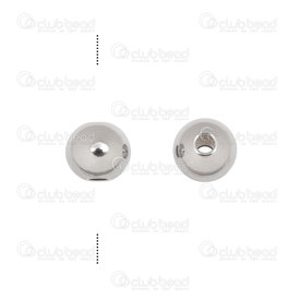 1720-0133-3 - stainless steel round bead 6mm 1.5mm hole 50 pcs 1720-0133-3,montreal, quebec, canada, beads, wholesale