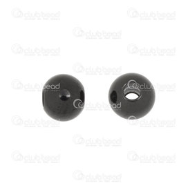 1720-0133-BN - Stainless Steel 304 Bead Round 6mm Black 1.5mm Hole 20pcs 1720-0133-BN,Findings,6mm,Bead,Metal,Stainless Steel 304,6mm,Round,Round,Black,Black,1.5mm hole,China,20pcs,montreal, quebec, canada, beads, wholesale