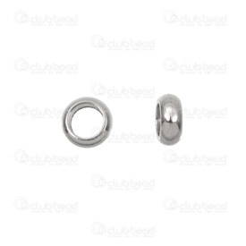 1720-0142-03 - Stainless Steel 304 Spacer Bead 1.2x3mm 1.8mm Hole Natural 100pcs 1720-0142-03,Separateur acier inoxydable,montreal, quebec, canada, beads, wholesale