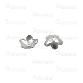 1720-0153 - Stainless Steel 304 Bead Cap Flower 6MM 100pcs 1720-0153,Beads,Metal,Stainless Steel,100pcs,Stainless Steel 304,Bead Cap,Flower,6mm,Grey,Metal,100pcs,China,montreal, quebec, canada, beads, wholesale