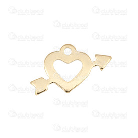 1720-0177-GL - Stainless Steel 304 Charm Heart & Arrow 22x13mm Gold Plated 10pcs 1720-0177-GL,Stainless Steel,Beads and Pendants,10pcs,Charm,Charm,Metal,Stainless Steel 304,22x13mm,Heart & Arrow,Yellow,Gold,China,10pcs,montreal, quebec, canada, beads, wholesale