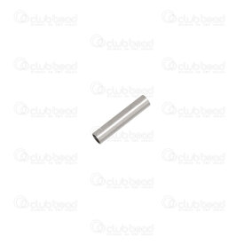 1720-0186-71.5 - Stainless Steel 304 Bead Tube 7x1.5mm 1.2mm hole Natural 50pcs 1720-0186-71.5,Beads,Metal,montreal, quebec, canada, beads, wholesale