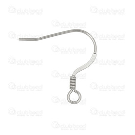 1720-0189 - Stainless Steel 304 Flat Fish Hook With Coil 19x18mm 50pcs 1720-0189,Crochet de Boucle D,Metal,Stainless Steel 304,Flat Fish Hook,With Coil,19x18mm,Grey,Metal,50pcs,China,montreal, quebec, canada, beads, wholesale