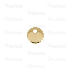 1720-0194-01-GL - Stainless Steel 304 Charm Disk 6mm Gold 1mm Hole 30pcs 1720-0194-01-GL,Pendants,Stainless Steel,6mm,Charm,Metal,Stainless Steel 304,6mm,Round,Disk,Yellow,Gold,1mm Hole,China,30pcs,montreal, quebec, canada, beads, wholesale