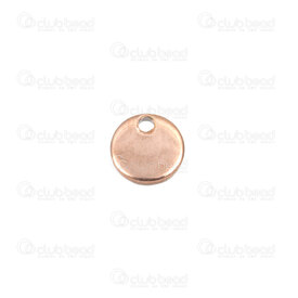 1720-0194-01-RGL - Breloque Acier Inoxydable 304 Disque 6mm Or Rose Trou 1mm 30pcs 1720-0194-01-RGL,Billes,6mm,Breloque,Métal,Stainless Steel 304,6mm,Rond,Disque,Rose,Rose Gold,1mm Hole,Chine,30pcs,montreal, quebec, canada, beads, wholesale