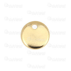 1720-0194-03-GL - Stainless Steel 304 Charm Disk 10mm Gold 1.5mm Hole 10pcs 1720-0194-03-GL,Findings,10mm,Charm,Metal,Stainless Steel 304,10mm,Disk,Yellow,Gold,1.5mm hole,China,10pcs,montreal, quebec, canada, beads, wholesale