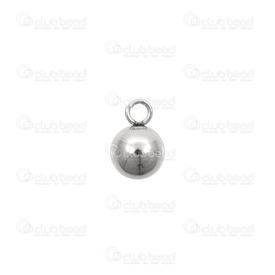 1720-0195-01 - Stainless Steel 304 Charm Ball 4x7mm Natural 20pcs 1720-0195-01,Ball,Charm,Metal,Stainless Steel 304,4X7MM,Round,Ball,Grey,Natural,China,20pcs,montreal, quebec, canada, beads, wholesale