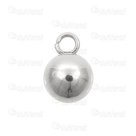 1720-0195-03 - Stainless Steel 304 Charm Ball 6x9mm Natural 20pcs 1720-0195-03,Pendants,Stainless Steel,Charm,Metal,Stainless Steel 304,6X9MM,Round,Ball,Grey,Natural,China,20pcs,montreal, quebec, canada, beads, wholesale