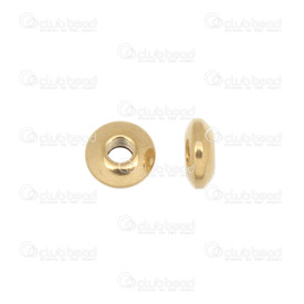 1720-0209-GL - Bille Acier Inoxydable 304 Séparateur Rond 6x3mm Plaque Or Trou 2mm 20pcs 1720-0209-GL,1720-0,Bille,Spacer,Métal,Stainless Steel 304,6X3MM,Rond,Rond,Or,2mm Hole,Chine,20pcs,montreal, quebec, canada, beads, wholesale