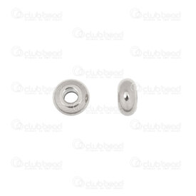 1720-0209 - Stainless Steel 304 Bead Spacer Round 6x3mm Natural 2mm Hole 50pcs 1720-0209,Findings,Spacers,Beads,6X3MM,Bead,Spacer,Metal,Stainless Steel 304,6X3MM,Round,Round,Grey,Natural,2mm Hole,montreal, quebec, canada, beads, wholesale