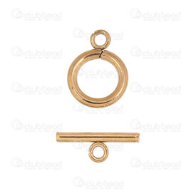 1720-0213-GL - Stainless Steel 304 Toggle Clasp Ring 16x12x2mm Bar 16x2mm Gold Plated 10Set 1720-0213-GL,Stainless Steel Clasp,montreal, quebec, canada, beads, wholesale