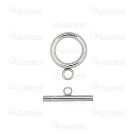 1720-0213 - Stainless Steel 304 Toggle Clasp 16x13mm Natural 10 sets 1720-0213,Findings,Clasps,Toggles,Stainless Steel 304,Toggle Clasp,16x13mm,Grey,Natural,Metal,10 sets,China,montreal, quebec, canada, beads, wholesale