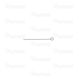 1720-0215 - Stainless Steel 304 Eye Pin 25mm Natural Wire Size 0.5mm 250pcs 1720-0215,Findings,Stainless Steel 304,Eye Pin,25MM,Grey,Natural,Metal,Wire Size 0.6mm,250pcs,China,montreal, quebec, canada, beads, wholesale