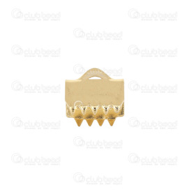 1720-0230-01-GL - Stainless Steel 304 Ribbon Claw Connector 6.5m Gold Plated 30pcs 1720-0230-01-GL,Findings,Connectors,Stainless Steel 304,Ribbon Claw Connector,6.5m,Yellow,Gold,Metal,30pcs,China,montreal, quebec, canada, beads, wholesale
