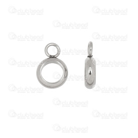 1720-0233-01 - Stainless Steel 304 Bead Spacer Ring With 1 loop 6x2mm Natural 4mm Hole 20pcs 1720-0233-01,Findings,Spacers,Beads,20pcs,Bead,Spacer,Metal,Stainless Steel 304,6X2MM,Round,Ring,With 1 loop,Grey,Natural,montreal, quebec, canada, beads, wholesale