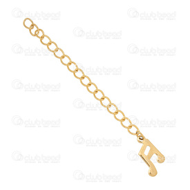 1720-0259-GL - Stainless Steel 304 Chain Extender 60x3mm Gold With Charm 12x8mm Music Note 10pcs 1720-0259-GL,Chains,Extension,10pcs,Stainless Steel 304,Chain Extender,60x3mm,Yellow,Gold,Metal,With Charm 12x8mm Music Note,10pcs,China,montreal, quebec, canada, beads, wholesale