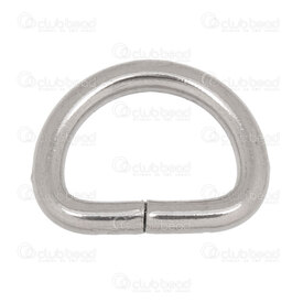 1720-0267 - Stainless Steel 304 D-Ring 15x20mm Natural Wire Size 2.8mm 20pcs 1720-0267,Stainless Steel,Findings,20pcs,Stainless Steel 304,D-Ring,15X20MM,Grey,Natural,Metal,Wire Size 2.8mm,20pcs,China,montreal, quebec, canada, beads, wholesale