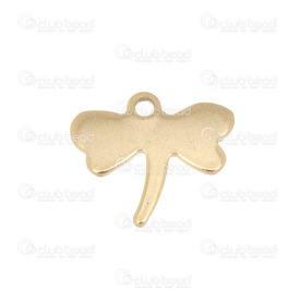 1720-2010-03GL - Pendentif Acier Inoxydable 304 Libellule 17x14mm Or 10pcs  Thème: Animaux 1720-2010-03GL,Pendentifs,10pcs,Pendentif,Métal,Stainless Steel 304,17X14MM,Dragonfly,Or,Chine,10pcs,Theme: Animals,montreal, quebec, canada, beads, wholesale