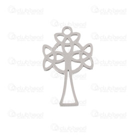 1720-2012-87 - Spiritual Stainless Steel Pendant Fancy Cross 21.5x13.5x1mm with loop Natural 10pcs 1720-2012-87,Pendants,montreal, quebec, canada, beads, wholesale