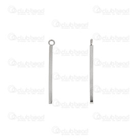 1720-2043-25 - Stainless Steel 304 Pendant Square Rod with loop 1.5x25mm Natural 20pcs 1720-2043-25,1720-20,20pcs,Pendant,Metal,Stainless Steel 304,1.5X25MM,Square,Square Rod,With Loop,Natural,China,20pcs,montreal, quebec, canada, beads, wholesale