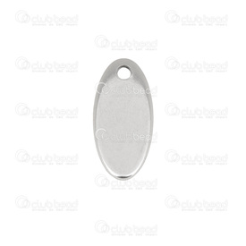 1720-2100-003 - Stainless Steel 304 Charm Disk Oval 7x16mm Natural 50pcs 1720-2100-003,Charms,Metal,50pcs,Charm,Metal,Stainless Steel 304,8x17mm,Disk,Oval,Grey,Natural,China,50pcs,montreal, quebec, canada, beads, wholesale