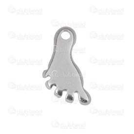 1720-2105 - Stainless Steel 304 Charm Foot 7x12mm Natural 20pcs 1720-2105,Pendants,Stainless Steel,7X12MM,Charm,Metal,Stainless Steel 304,7X12MM,Foot,Grey,Natural,China,20pcs,montreal, quebec, canada, beads, wholesale