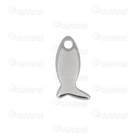 1720-2110-011 - Stainless Steel 304 Charm Fish 7x12mm Natural 20pcs  Theme: Animals 1720-2110-011,Charms,Metal,20pcs,Charm,Metal,Stainless Steel 304,7X12MM,Fish,Grey,Natural,China,20pcs,Theme: Animals,montreal, quebec, canada, beads, wholesale