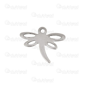 1720-2110-23 - Animal Stainless Steel Charm Dragonfly 11.5x17mm Natural 20pcs 1720-2110-23,montreal, quebec, canada, beads, wholesale