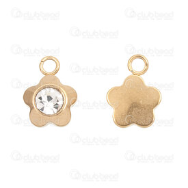 1720-2111-51GL - Stainless Steel 304 Charm Flower 10.5x8x3.5mm Crystal Stone Gold 10pcs 1720-2111-51GL,Charms,Metal,Charm,Metal,Stainless Steel 304,10.5x8x3.5mm,Flower,Flower,Yellow,Gold,Crystal Stone,China,10pcs,montreal, quebec, canada, beads, wholesale